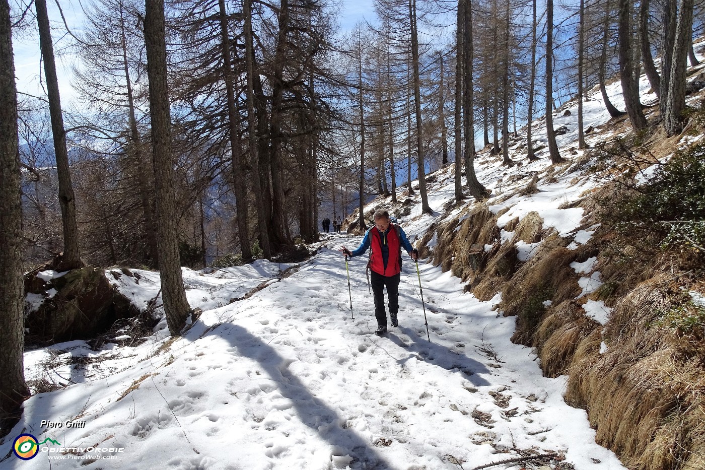 19 Si sale comodamente  su neve battuta da escursionisti .JPG